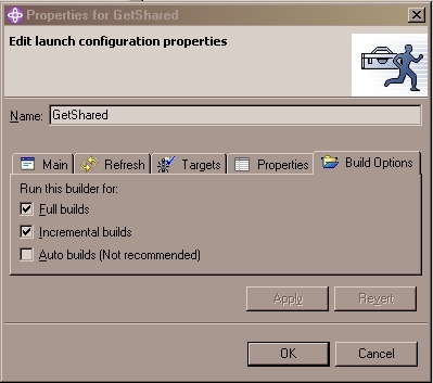 Refresh panel of builder configuration dialog